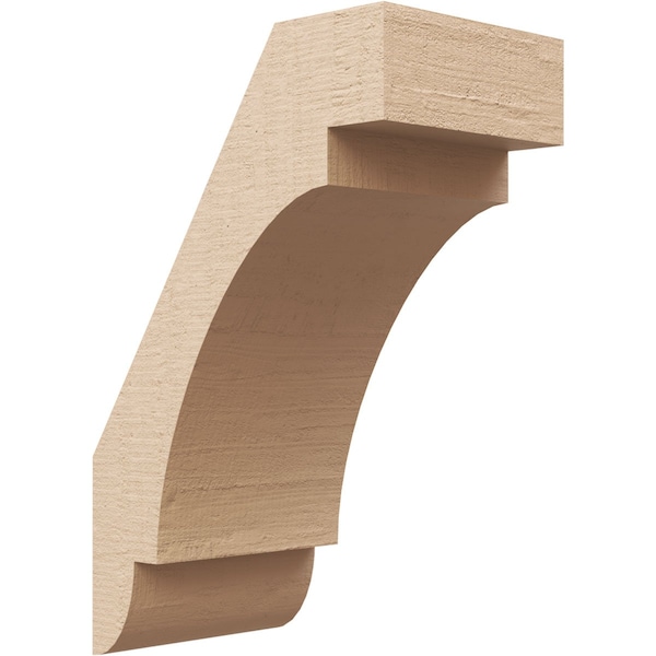 Ekena Millwork 5-inch W x 8-inch D x 12-inch H Aspen Rough Cedar Woodgrain TimberThane Knee Brace, Primed BRCUR05X08X12ASPRCPR - main